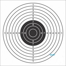 14cm White 10m (33ft) AIR GUN TARGETS Pack of 100 Card Targets 14cm