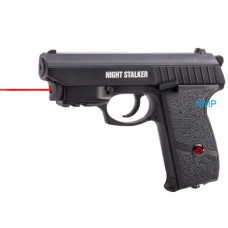 CROSMAN NIGHT STALKER CO2 PISTOL 4.5mm BB BLOWBACK RED LASER SIGHT 18 SHOT