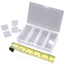 TERMINAL CLEAR BIT BOX 'SMALL ADJUSTABLE COMPARTMENTS' (J65)