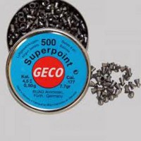 RWS Geco pointed head .177 calibre air gun pellets 4.50mm 7.70 grains tin of 500