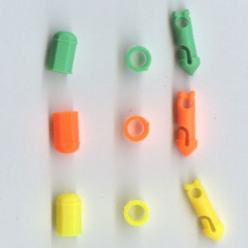 Pole elastic Connectors ( 6 mixed colour )