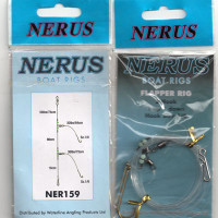 NERUS BOAT SEA RIGS 2 HOOK (SIZE 1/0 FLAPPER 1 UP, 1 DOWN ) NER159