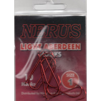 NERUS SEA HOOKS LIGHT ABERDEEN SIZE 1 ( pack of 10 hooks )