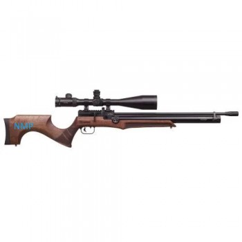 Reximex Lyra .22 calibre 12 shot Multishot PCP Air Rifle walnut stock