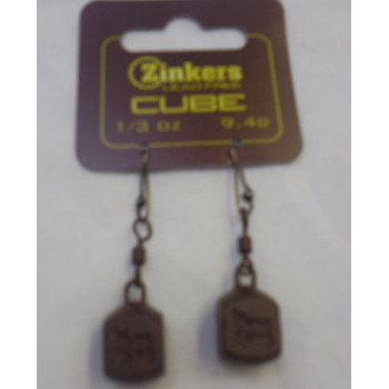 Zinkers Cube Carp Weight  1/3oz - 9.4g