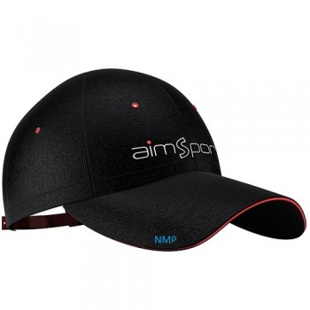 Aimsport Embroidered Logo Baseball Cap Black