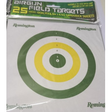 Remington all rounder air gun targets pack of 25 card targets 17cm