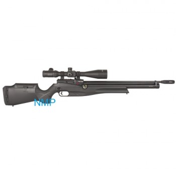 Reximex Pretensis .22 calibre Multishot PCP Air Rifle black Synthetic stock 12 shot Regulated