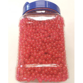 5000 x 6mm Ultrasonic 12g Pink Polished Airsoft BB Gun Pellets in Tub with handle